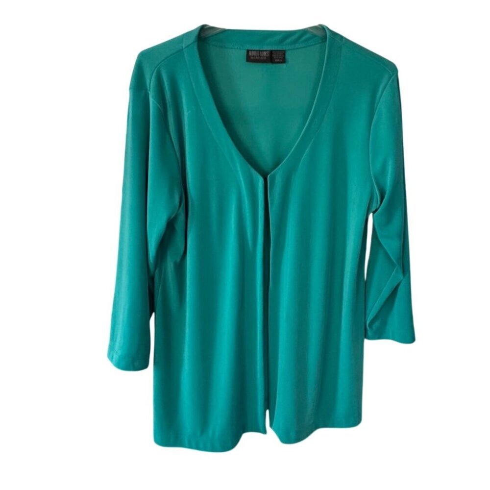 Chicos Additions Womens Open Front Chicos Size 2, US Size 12
